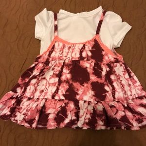 Tie dye Jessica Simpson dress with built in tshirt